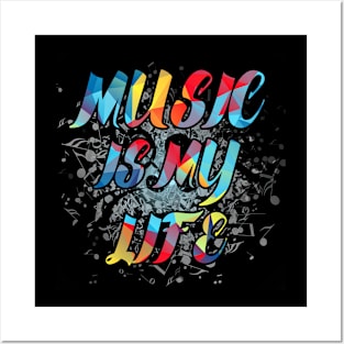 Music Is My Life Musician Lover Posters and Art